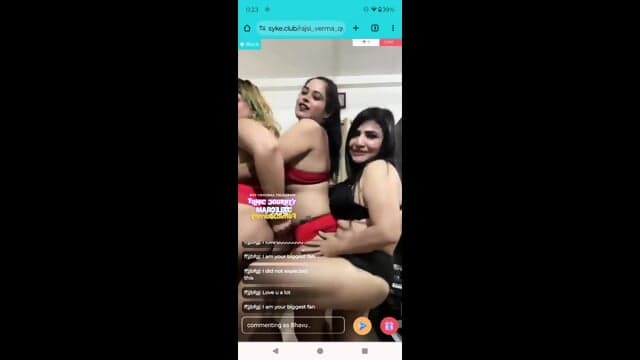 Rajsi Verma , Lovepreet kaur And Ritu Rai Lesbian Live Show thumbnail